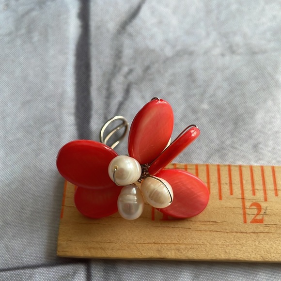 Pearl wire adjustable rings set of two - Picture 7 of 7